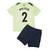 Manchester City Kyle Walker #2 Tredje sæt Børn 2022-23 Kortærmet (+ Korte bukser)